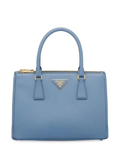 Prada Galleria Small Saffiano Leather Bag In Blue