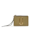 Marc Jacobs Small The Snapshot Zip Leather Card Case In Desert Mountain Multi