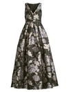 AIDAN MATTOX Brocade Ball Gown