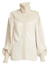 CHLOÉ Silk Georgette Sweater Blouse