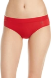 Tommy John Second Skin Cheeky Bikini In Haute Red