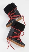 Isabel Marant Black Shearling Nowly Boots
