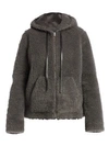 HELMUT LANG Shaggy Faux Fur Bomber