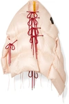 MONCLER GENIUS 4 SIMONE ROCHA SHARI LACE-UP QUILTED SHELL JACKET