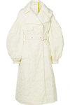 MONCLER GENIUS 4 SIMONE ROCHA DINAH BELTED BRODERIE ANGLAISE SHELL COAT