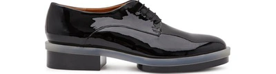Clergerie Paris Roma 25 Patent Leather Derby Shoes In Black