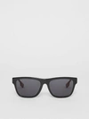 Burberry Be4293 Top Black On Vintage Check Male Sunglasses In Black/beige