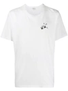 Saint Laurent Radio-print Cotton-jersey T-shirt In White
