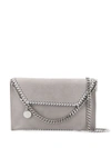 Stella Mccartney Falabella Foldover Shoulder Bag In Grey