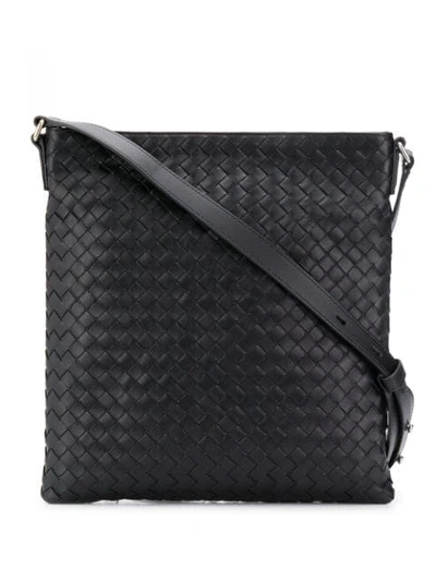 Bottega Veneta Intrecciato Effect Shoulder Bag - 黑色 In Black