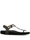 ISABEL MARANT EMBELLISHED THONG SANDALS