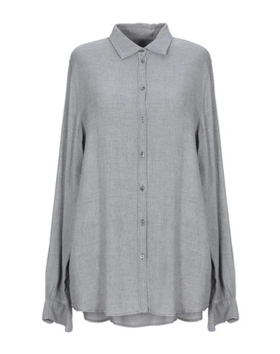Massimo Alba Solid Color Shirts & Blouses In Grey