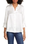 L AGENCE DANI SILK CHARMEUSE BLOUSE,40126CLW
