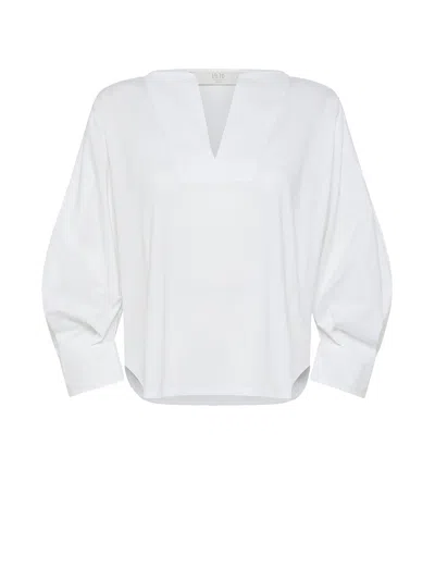 19.70 Nineteen Seventy Camicia Con Collo Alla Coreana In Bianco