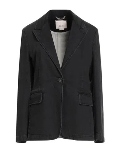 19.70 Nineteen Seventy Woman Blazer Black Size 8 Cotton, Elastane