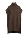 19.70 Nineteen Seventy Woman Cape Brown Size Onesize Virgin Wool, Acrylic