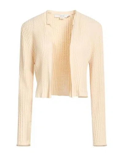 19.70 Nineteen Seventy Woman Cardigan Beige Size L Viscose, Acrylic, Elastane In Neutral