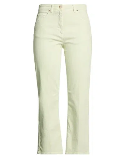 19.70 Nineteen Seventy Woman Jeans Light Green Size 4 Cotton, Elastane