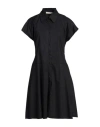 19.70 Nineteen Seventy Woman Midi Dress Black Size 10 Cotton