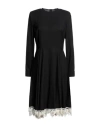 19.70 Nineteen Seventy Woman Midi Dress Black Size 6 Polyester In Black