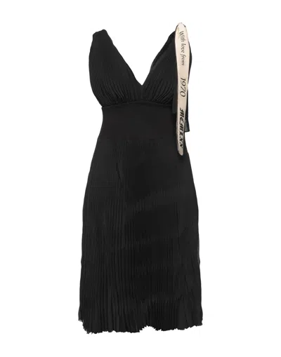 19.70 Nineteen Seventy Midi Dresses In Black