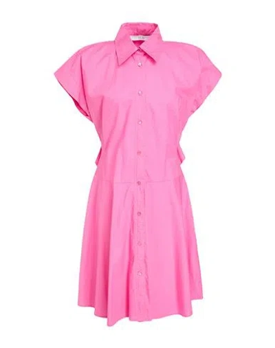 19.70 Nineteen Seventy Woman Midi Dress Pink Size 8 Cotton