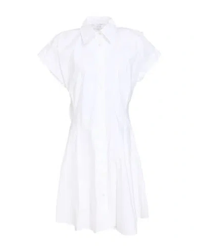 19.70 Nineteen Seventy Woman Midi Dress White Size 10 Cotton