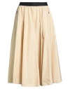 19.70 Nineteen Seventy Woman Midi Skirt Beige Size 8 Cotton In Neutral