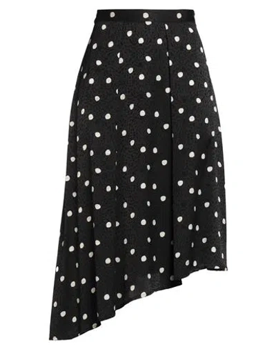 19.70 Nineteen Seventy Woman Midi Skirt Black Size 6 Viscose