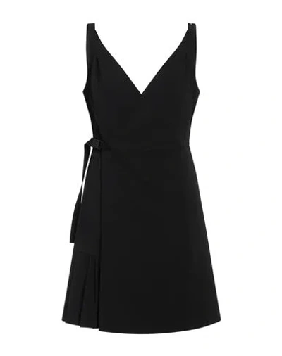 19.70 Nineteen Seventy Woman Mini Dress Black Size 6 Polyester, Elastane