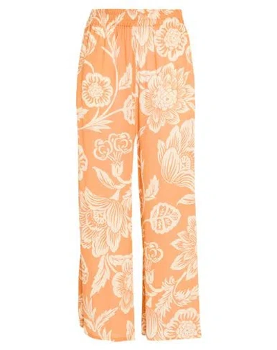 19.70 Nineteen Seventy Woman Pants Apricot Size 6 Viscose In Orange