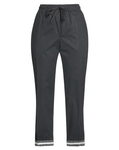 19.70 Nineteen Seventy Woman Pants Black Size 10 Cotton