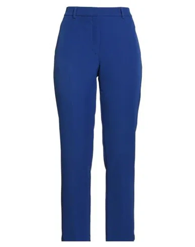 19.70 Nineteen Seventy Woman Pants Blue Size 8 Polyester, Elastane
