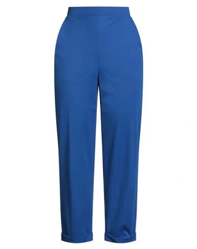 19.70 Nineteen Seventy Woman Pants Blue Size 8 Viscose, Polyamide, Elastane