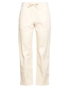 19.70 Nineteen Seventy Woman Pants Cream Size 4 Cotton, Elastane In White
