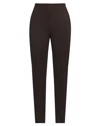 19.70 Nineteen Seventy Woman Pants Dark Brown Size 6 Viscose, Polyamide, Elastane