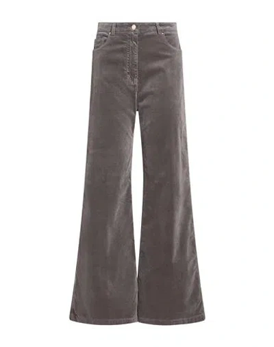 19.70 Nineteen Seventy Woman Pants Grey Size 2 Cotton, Modal, Elastane In Gray