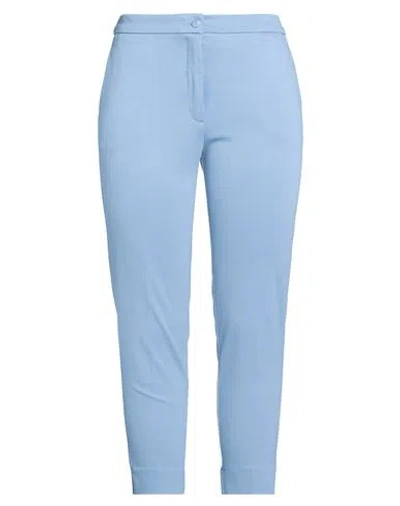 19.70 Nineteen Seventy Woman Pants Light Blue Size 12 Viscose, Polyamide, Elastane