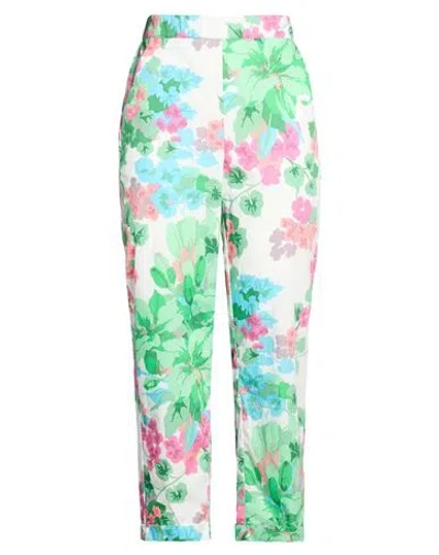 19.70 Nineteen Seventy Woman Pants Light Green Size 12 Cotton