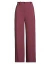 19.70 Nineteen Seventy Woman Pants Purple Size 6 Polyester, Elastane In Brown