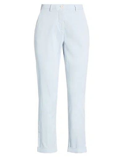 19.70 Nineteen Seventy Woman Pants Sky Blue Size 2 Cotton, Elastane