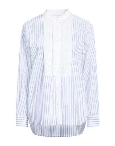 19.70 Nineteen Seventy Woman Shirt White Size 12 Cotton, Linen In Multi