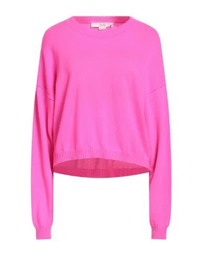 19.70 Nineteen Seventy Woman Sweater Fuchsia Size M Wool, Cashmere In Pink