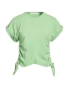19.70 Nineteen Seventy Woman T-shirt Light Green Size Xs Cotton, Elastane