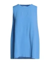 19.70 Nineteen Seventy Woman Top Azure Size M Lyocell, Cotton In Blue