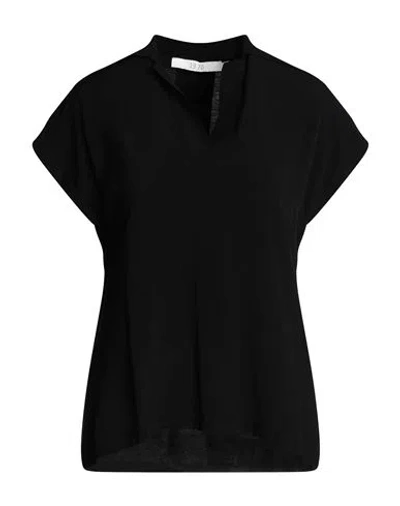 19.70 Nineteen Seventy Woman Top Black Size M Tencel Lyocell, Cotton