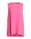 19.70 Nineteen Seventy Woman Top Fuchsia Size M Lyocell, Cotton In Pink