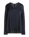 19.70 Nineteen Seventy Woman Top Midnight Blue Size 10 Viscose
