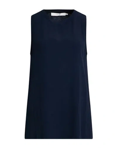 19.70 Nineteen Seventy Woman Top Midnight Blue Size S Lyocell, Cotton, Acetate, Silk