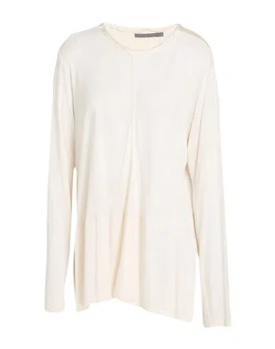 19.70 Nineteen Seventy Woman T-shirt Ivory Size 12 Viscose, Silk In Neutral